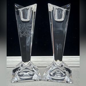 Vintage Madison by Rosenthal 6” candlesticks (one etched bull) set of 2